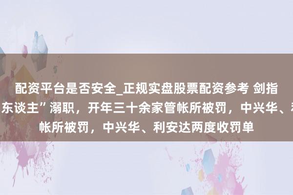 配资平台是否安全_正规实盘股票配资参考 剑指财务作秀、“看门东谈主”溺职，开年三十余家管帐所被罚，中兴华、利安达两度收罚单